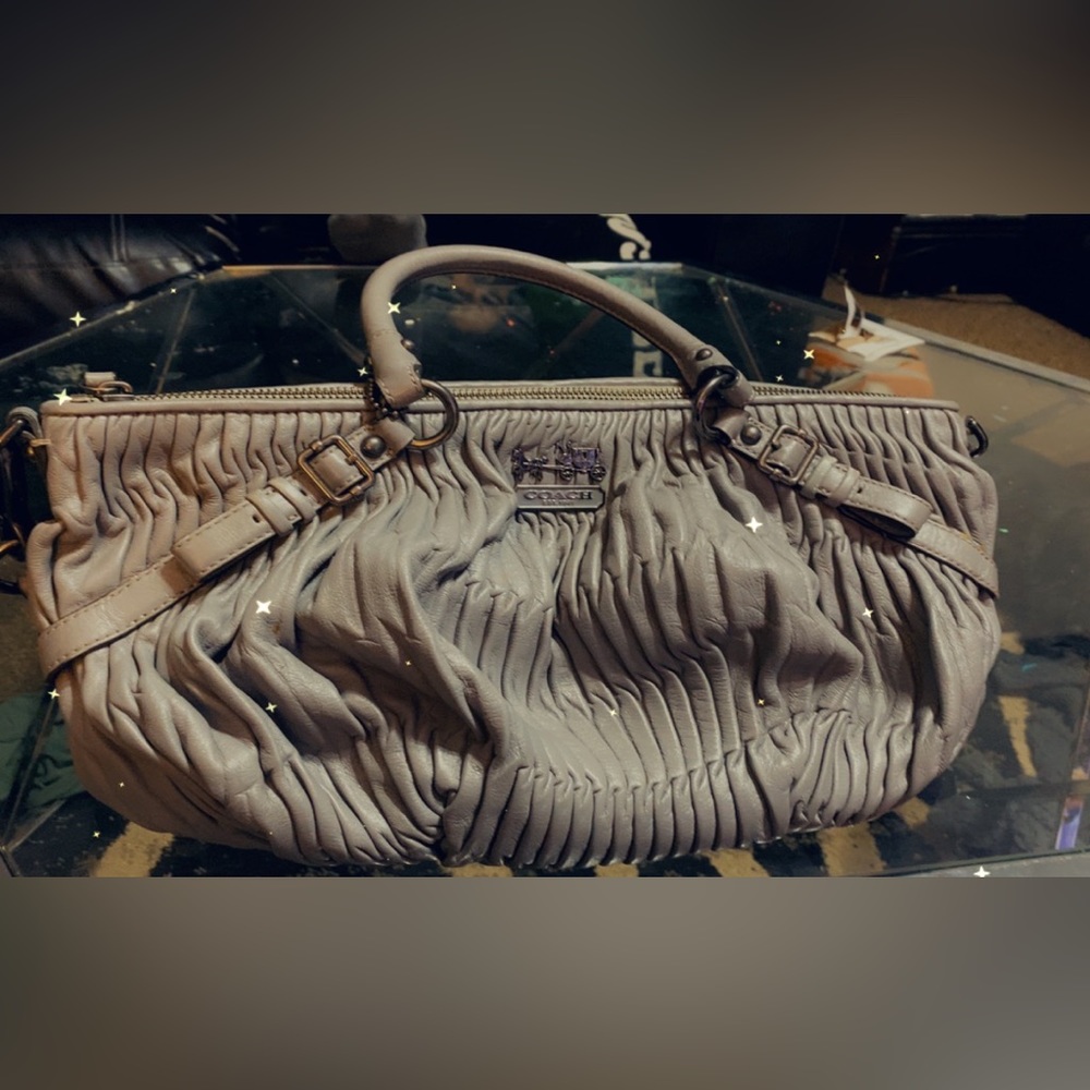 Dark Gray Coach purse